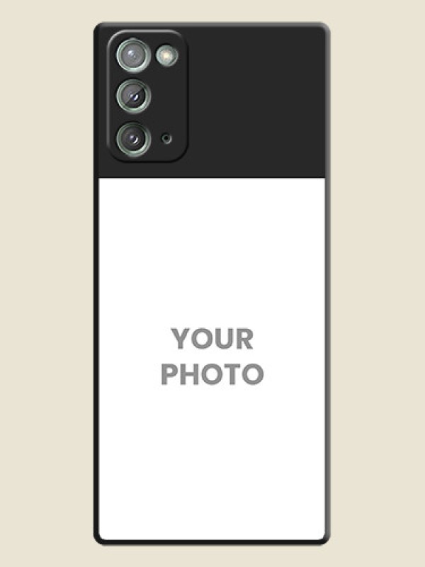 Custom Image Upload With Space Black Color On Custom Soft Matte Mobile Back Cover - Samsung Galaxy Note 20 - alternate view