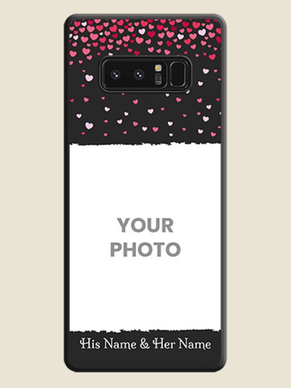 Custom Fall in Love with Your Partner  on Photo on Space Black Soft Matte Phone Cover - Galaxy Note 8 - alternate view
