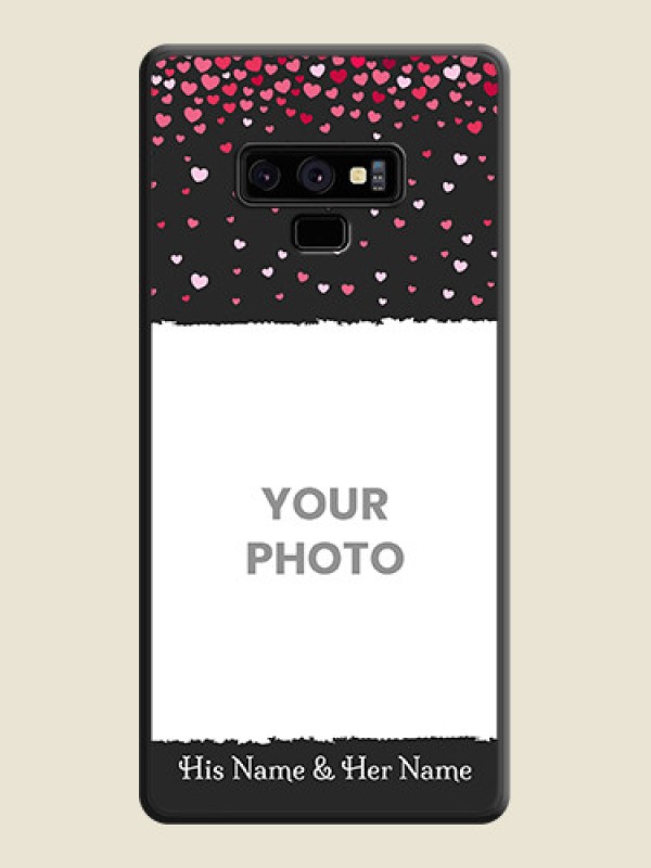 Custom Fall in Love with Your Partner  on Photo on Space Black Soft Matte Phone Cover - Galaxy Note 9 - alternate view