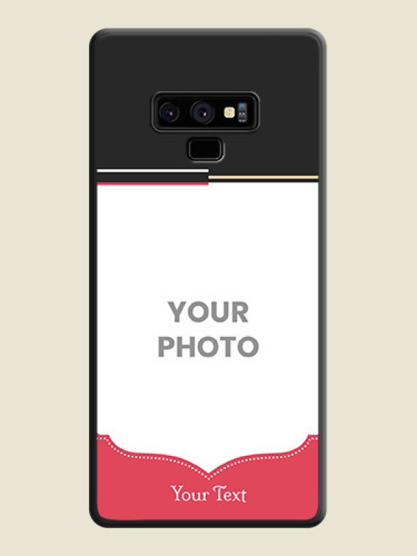 Custom Classic Plain Design with Name on Photo on Space Black Soft Matte Phone Cover - Galaxy Note 9 - alternate view