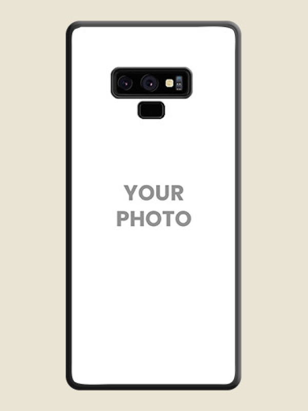 Custom Full Single Pic Upload On Space Black Personalized Soft Matte Phone Covers -Samsung Galaxy Note 9 - alternate view