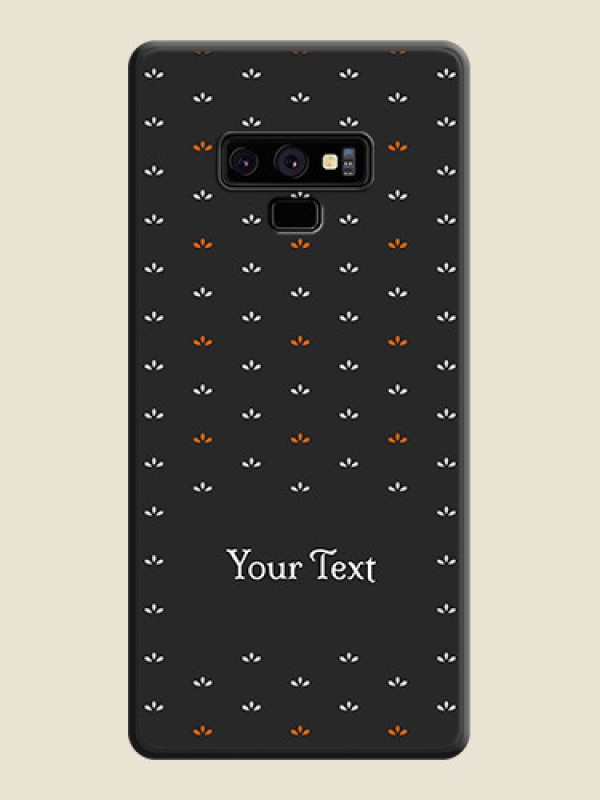 Custom Simple Pattern With Custom Text On Space Black Personalized Soft Matte Phone Covers -Samsung Galaxy Note 9 - alternate view