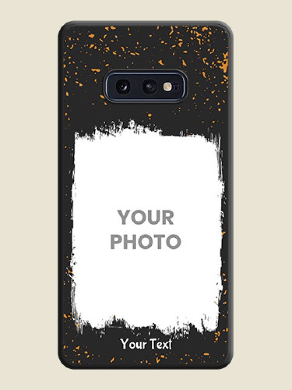 Custom Spray Free Design on Photo on Space Black Soft Matte Phone Cover - Galaxy S10E - alternate view
