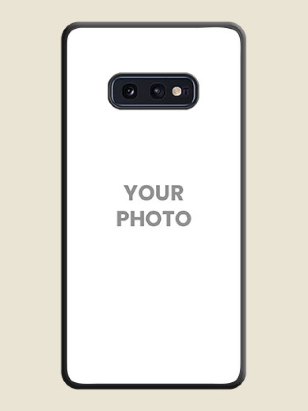 Custom Full Single Pic Upload On Space Black Personalized Soft Matte Phone Covers -Samsung Galaxy S10 E - alternate view