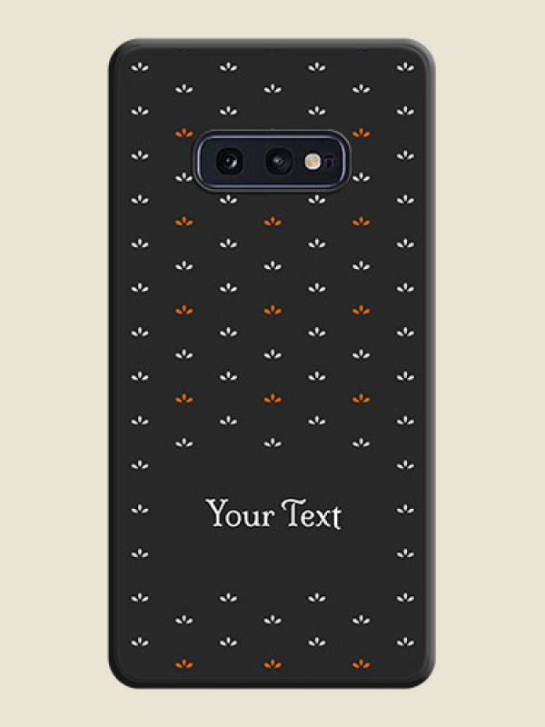 Custom Simple Pattern With Custom Text On Space Black Personalized Soft Matte Phone Covers -Samsung Galaxy S10 E - alternate view
