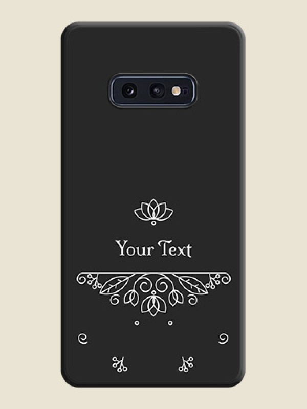Custom Lotus Garden Custom Text On Space Black Personalized Soft Matte Phone Covers -Samsung Galaxy S10 E - alternate view