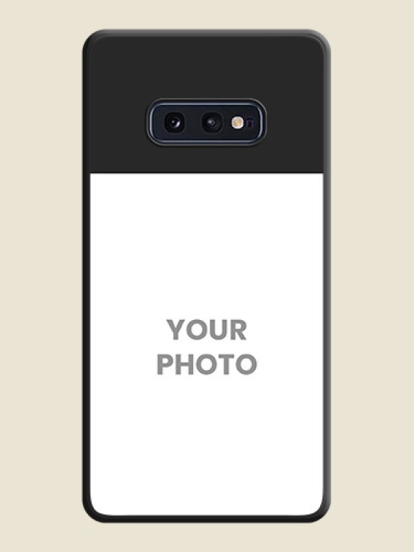 Custom Image Upload With Space Black Color On Custom Soft Matte Mobile Back Cover - Samsung Galaxy S10 E - alternate view