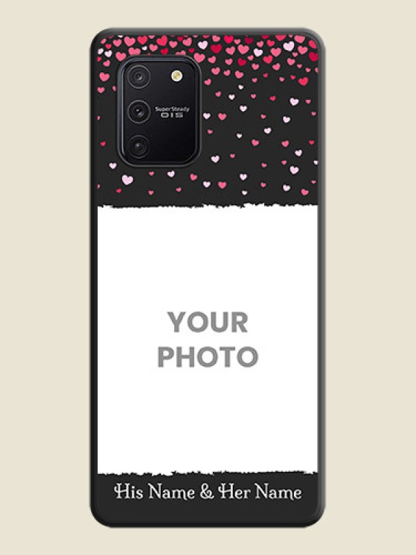 Custom Fall in Love with Your Partner  on Photo on Space Black Soft Matte Phone Cover - Galaxy S10 Lite - alternate view