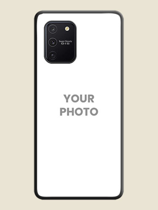 Custom Full Single Pic Upload On Space Black Personalized Soft Matte Phone Covers -Samsung Galaxy S10 Lite - alternate view