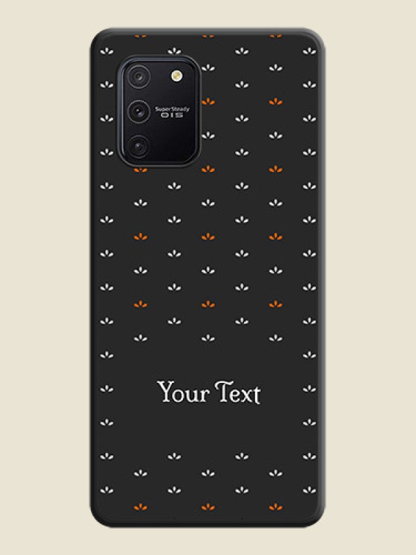 Custom Simple Pattern With Custom Text On Space Black Personalized Soft Matte Phone Covers -Samsung Galaxy S10 Lite - alternate view