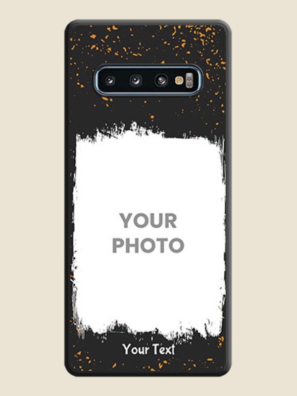 Custom Spray Free Design on Photo on Space Black Soft Matte Phone Cover - Galaxy S10 - alternate view