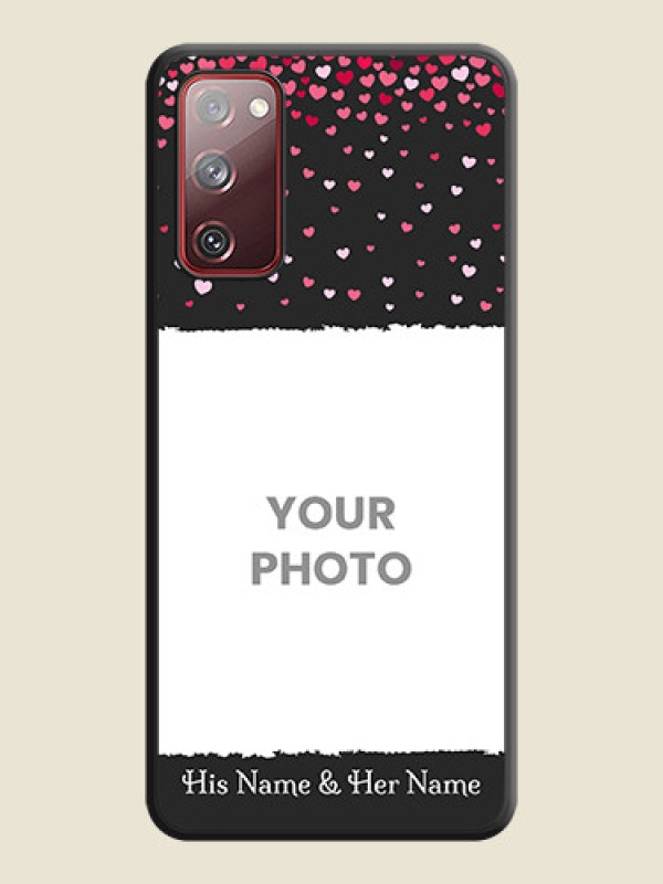 Custom Fall in Love with Your Partner  on Photo on Space Black Soft Matte Phone Cover - Galaxy S20 FE 5G - alternate view
