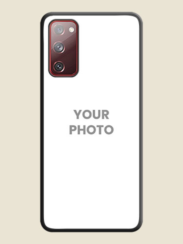Custom Full Single Pic Upload On Space Black Personalized Soft Matte Phone Covers -Samsung Galaxy S20 Fe 5G - alternate view