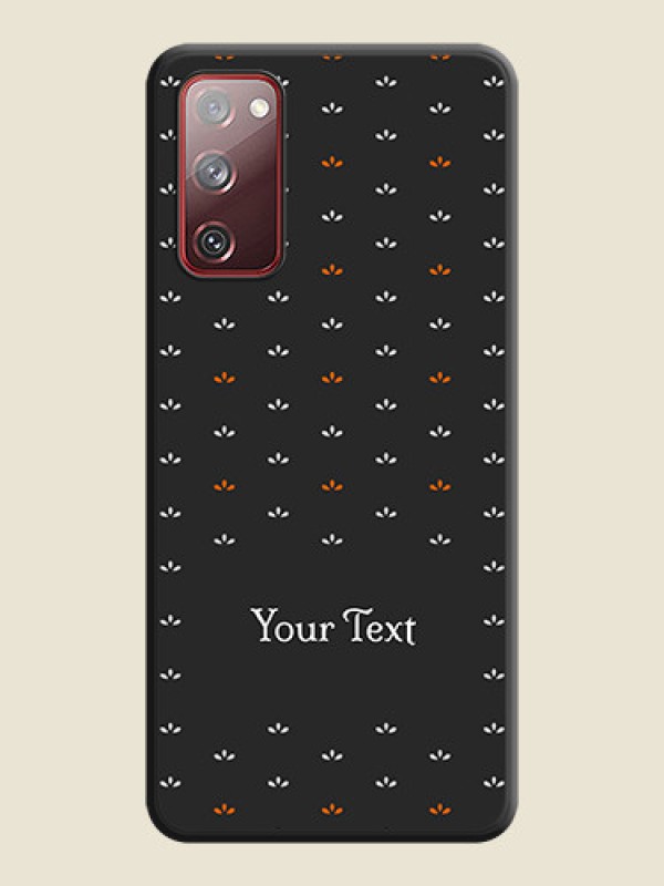Custom Simple Pattern With Custom Text On Space Black Personalized Soft Matte Phone Covers -Samsung Galaxy S20 Fe 5G - alternate view