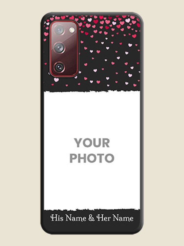 Custom Fall in Love with Your Partner  on Photo on Space Black Soft Matte Phone Cover - Galaxy S20 FE - alternate view
