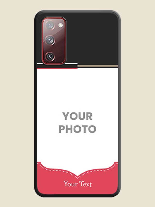 Custom Classic Plain Design with Name on Photo on Space Black Soft Matte Phone Cover - Galaxy S20 FE - alternate view