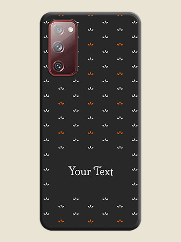 Custom Simple Pattern With Custom Text On Space Black Personalized Soft Matte Phone Covers -Samsung Galaxy S20 Fe - alternate view