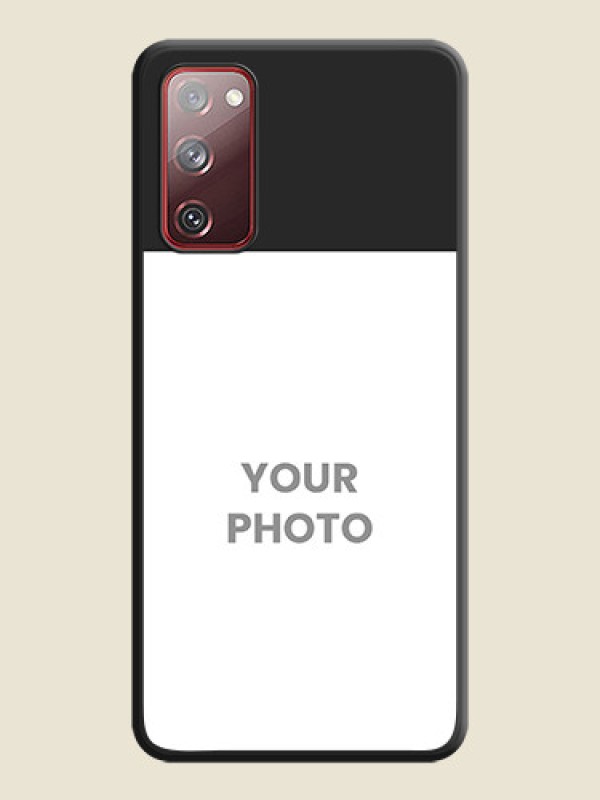 Custom Image Upload With Space Black Color On Custom Soft Matte Mobile Back Cover - Samsung Galaxy S20 Fe - alternate view