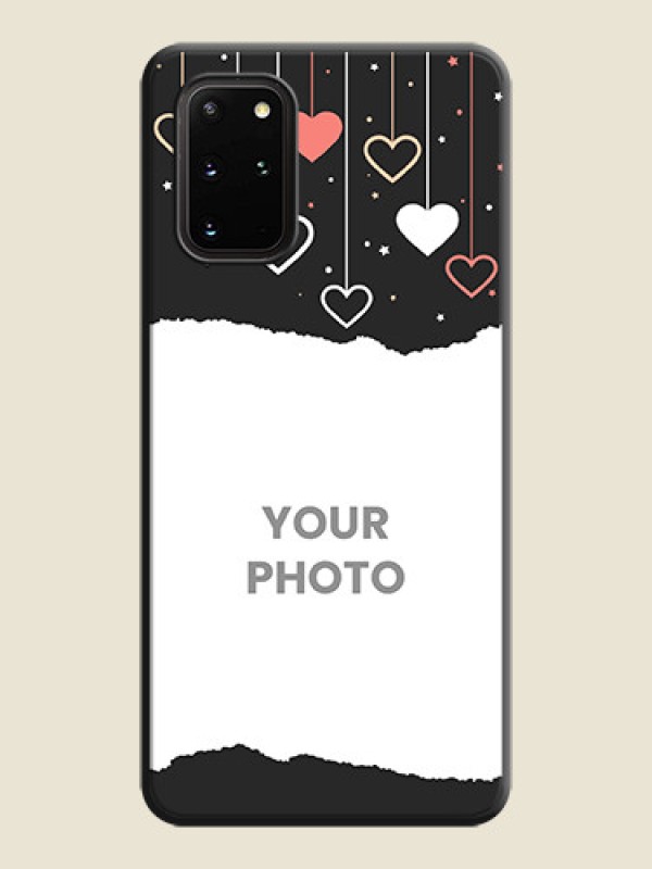 Custom Love Hangings with Splash Wave Picture on Space Black Custom Soft Matte Phone Back Cover - Galaxy S20 Plus - alternate view