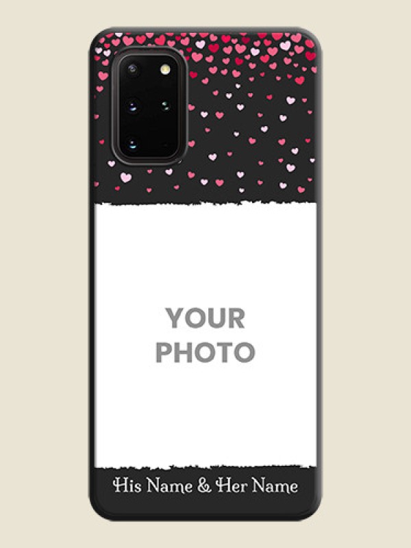 Custom Fall in Love with Your Partner  - Photo on Space Black Soft Matte Phone Cover - Galaxy S20 Plus - alternate view