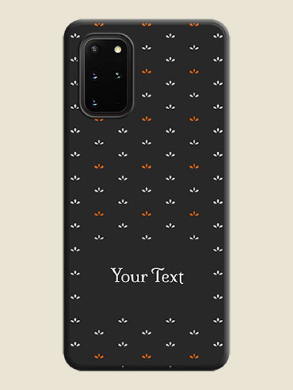 Custom Simple Pattern With Custom Text On Space Black Personalized Soft Matte Phone Covers -Samsung Galaxy S20 Plus - alternate view