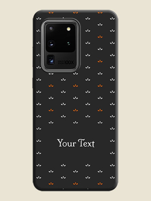 Custom Simple Pattern With Custom Text On Space Black Personalized Soft Matte Phone Covers -Samsung Galaxy S20 Ultra - alternate view