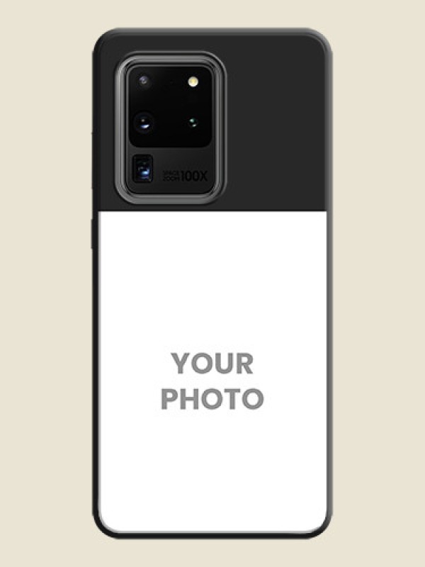 Custom Image Upload With Space Black Color On Custom Soft Matte Mobile Back Cover - Samsung Galaxy S20 Ultra - alternate view