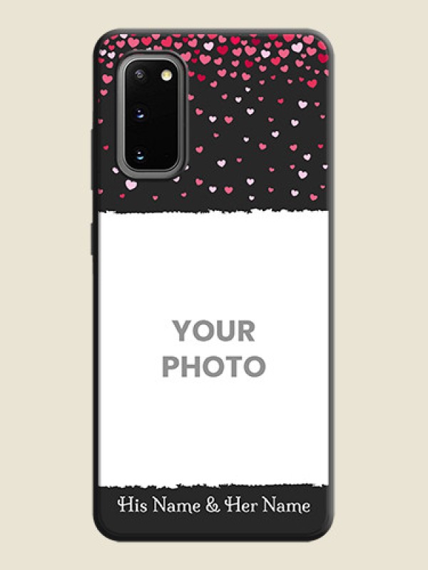Custom Fall in Love with Your Partner  - Photo on Space Black Soft Matte Phone Cover - Galaxy S20 - alternate view