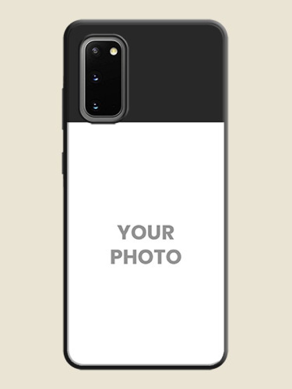 Custom Image Upload With Space Black Color On Custom Soft Matte Mobile Back Cover - Samsung Galaxy S20 - alternate view