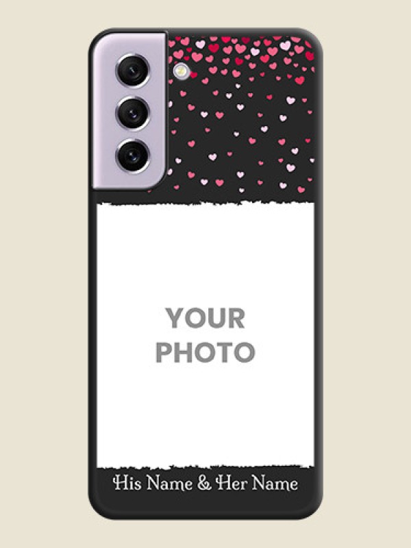 Custom Fall in Love with Your Partner  on Photo on Space Black Soft Matte Phone Cover - Galaxy S21 FE 5G - alternate view