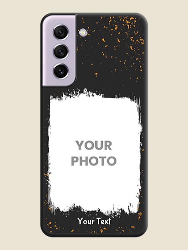 Custom Spray Free Design on Photo on Space Black Soft Matte Phone Cover - Galaxy S21 FE 5G - alternate view