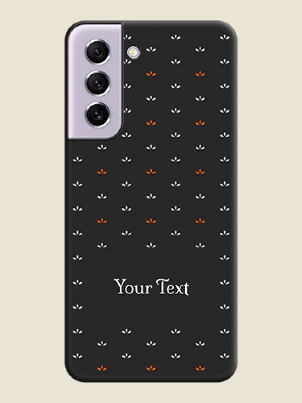 Custom Simple Pattern With Custom Text On Space Black Personalized Soft Matte Phone Covers -Samsung Galaxy S21 Fe 5G - alternate view
