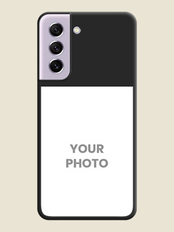 Custom Image Upload With Space Black Color On Custom Soft Matte Mobile Back Cover - Samsung Galaxy S21 Fe 5G - alternate view