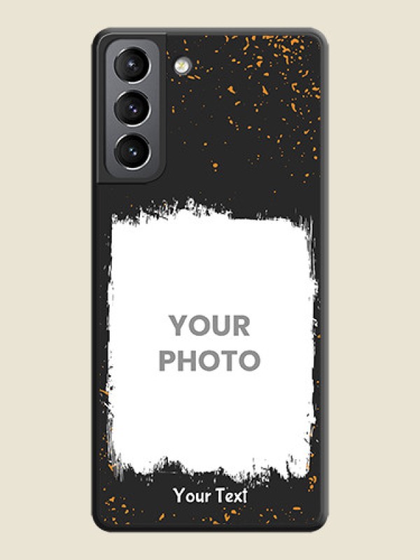 Custom Spray Free Design on Photo on Space Black Soft Matte Phone Cover - Galaxy S21 Plus - alternate view