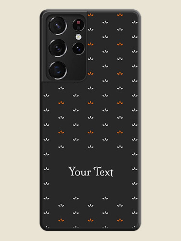 Custom Simple Pattern With Custom Text On Space Black Personalized Soft Matte Phone Covers -Samsung Galaxy S21 Ultra - alternate view