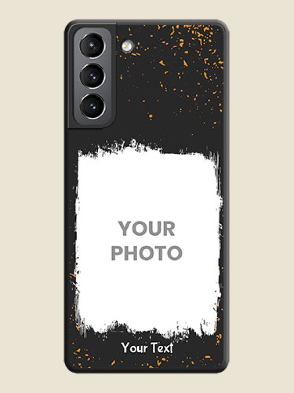 Custom Spray Free Design on Photo on Space Black Soft Matte Phone Cover - Galaxy S21 - alternate view