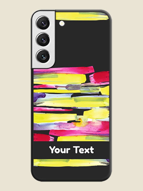 Custom Brush Coloured on Space Black Personalized Soft Matte Phone Covers - Galaxy S22 5G - alternate view