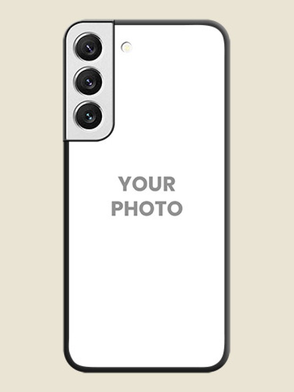 Custom Full Single Pic Upload On Space Black Personalized Soft Matte Phone Covers -Samsung Galaxy S22 5G - alternate view