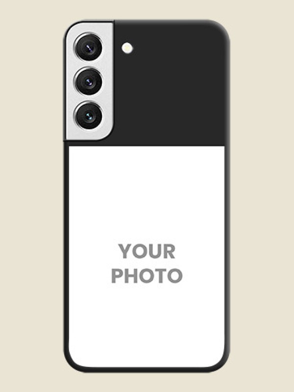 Custom Image Upload With Space Black Color On Custom Soft Matte Mobile Back Cover - Samsung Galaxy S22 5G - alternate view