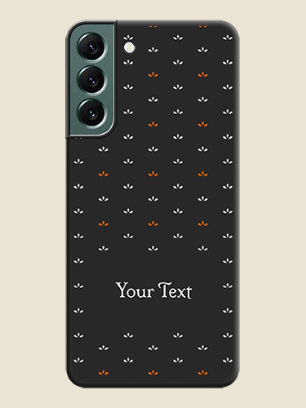 Custom Simple Pattern With Custom Text On Space Black Personalized Soft Matte Phone Covers -Samsung Galaxy S22 Plus 5G - alternate view
