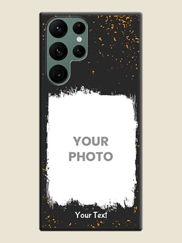 Custom Spray Free Design on Photo on Space Black Soft Matte Phone Cover - Galaxy S22 Ultra 5G - alternate view