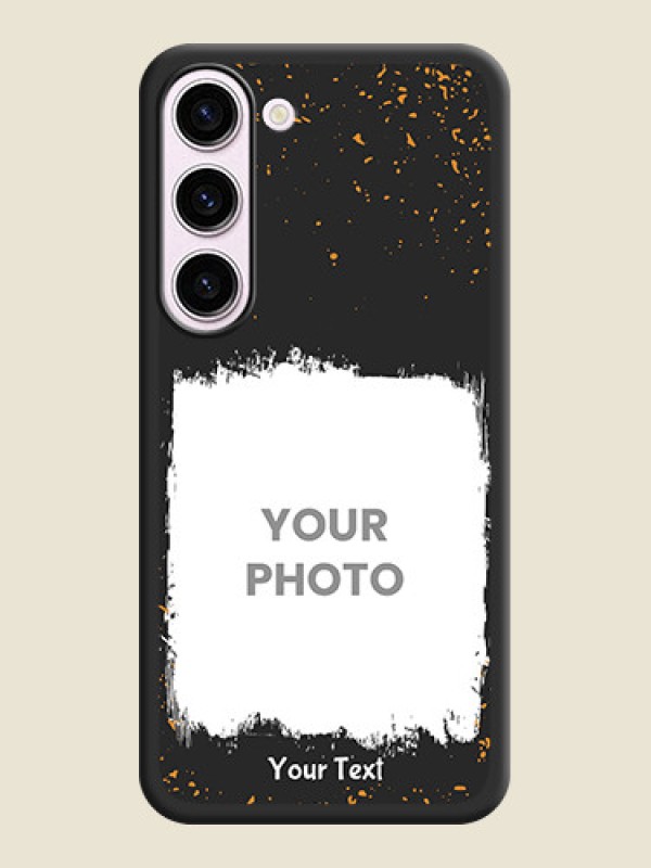 Custom Spray Free Design on Photo on Space Black Soft Matte Phone Cover - Samsung Galaxy S23 5G - alternate view