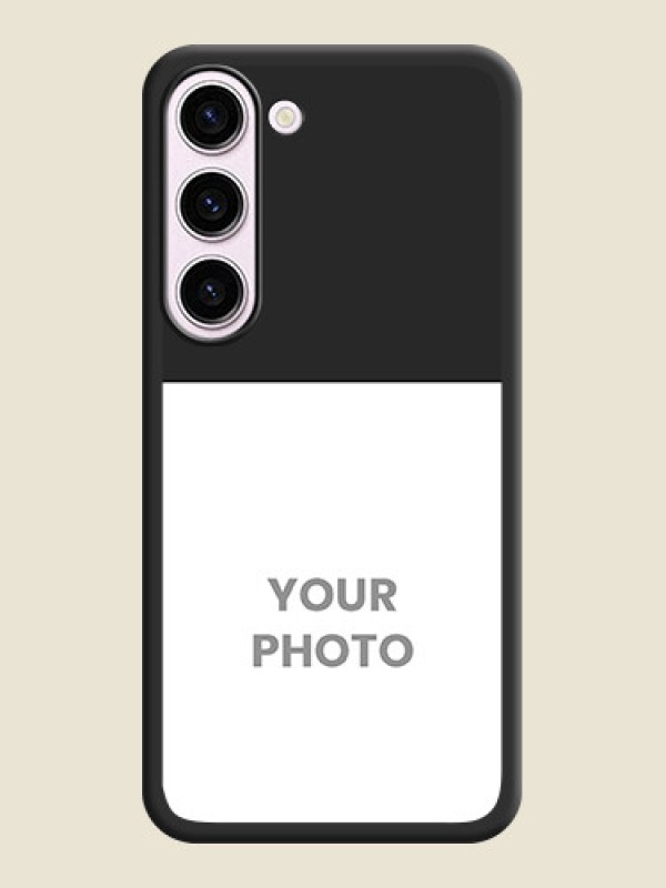 Custom Image Upload With Space Black Color On Custom Soft Matte Mobile Back Cover - Samsung Galaxy S23 5G - alternate view