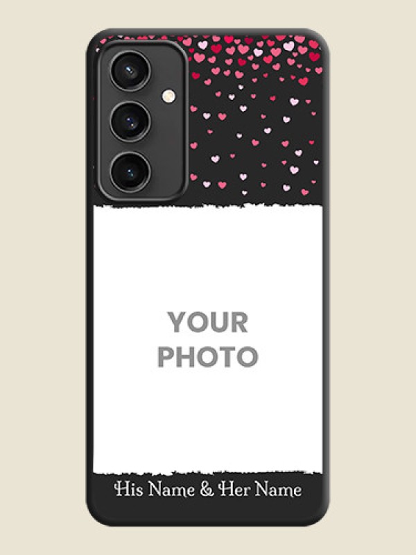 Custom Fall in Love with Your Partner - Photo on Space Black Soft Matte Phone Cover - Galaxy S23 FE 5G - alternate view