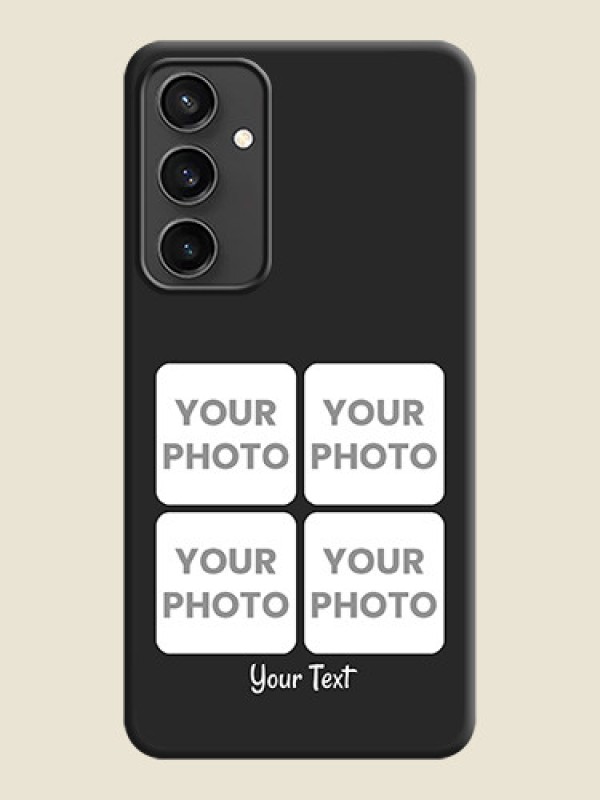 Custom Floral Art with 6 Image Holder - Photo on Space Black Soft Matte Mobile Case - Galaxy S23 FE 5G - alternate view