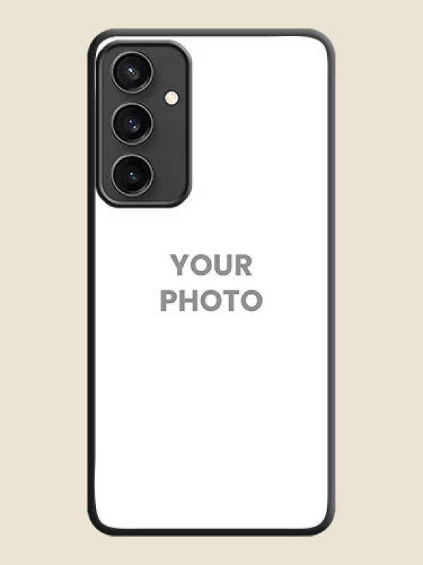 Custom Full Single Pic Upload On Space Black Personalized Soft Matte Phone Covers - Galaxy S23 FE 5G - alternate view