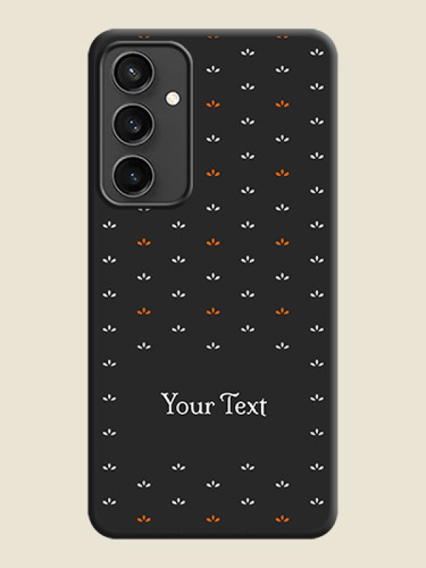 Custom Simple Pattern With Custom Text On Space Black Personalized Soft Matte Phone Covers - Galaxy S23 FE 5G - alternate view