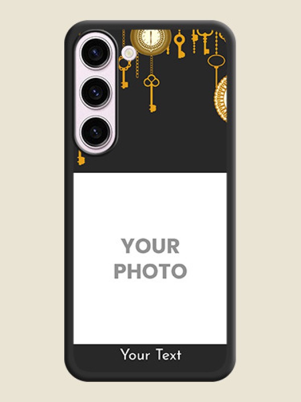 Custom Decorative Design with Text on Space Black Custom Soft Matte Back Cover - Samsung Galaxy S23 Plus 5G - alternate view