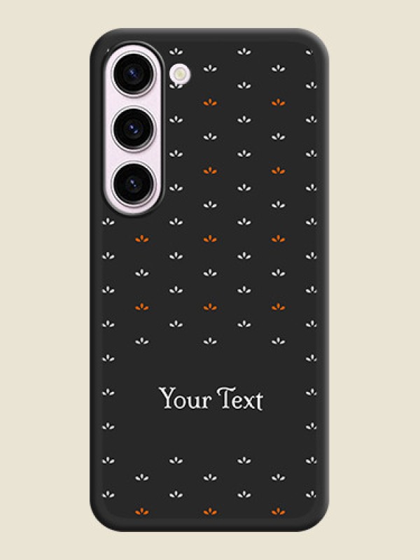 Custom Simple Pattern With Custom Text On Space Black Personalized Soft Matte Phone Covers -Samsung Galaxy S23 Plus 5G - alternate view