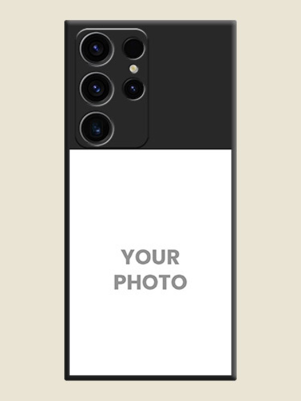 Custom Image Upload With Space Black Color On Custom Soft Matte Mobile Back Cover - Samsung Galaxy S23 Ultra 5G - alternate view